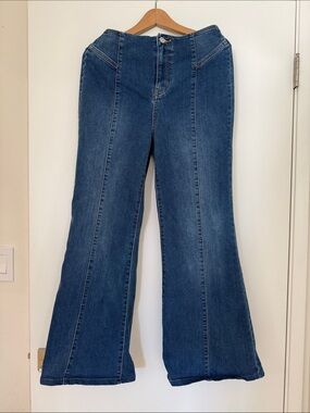 We The Free Dark Blue Flare Jeans